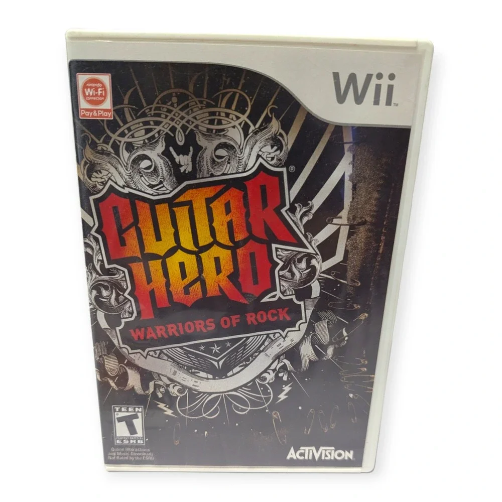 Guitar Hero Warriors of Rock Nintendo Wii Game Complete with Manual Activision